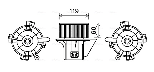 Ventilador de calefacción Peugeot 307  desde 55,18 €