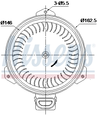 Ventilador habitáculo para Toyota Yaris P13