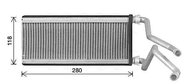Radiador calefacción para Mazda RX-8 SE