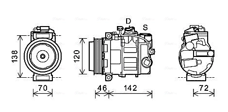 Comprar Compresor de aire acondicionado coche 911  997