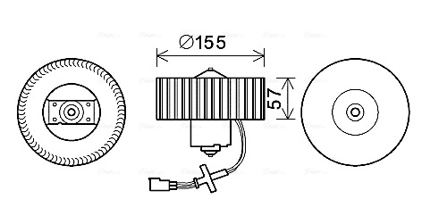 Ventilador interior para Ford Fiesta (J5S, J3S)