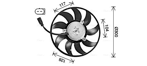 Comprar Ventilador eléctrico de refrigeración completo (motor y hélice) Audi A3  8YS, 8YM a bajo precio