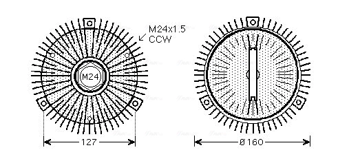 Embrague del ventilador para BMW X5  (E53)
