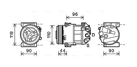 Precio del repuesto Compresor de ac Compass  SUV