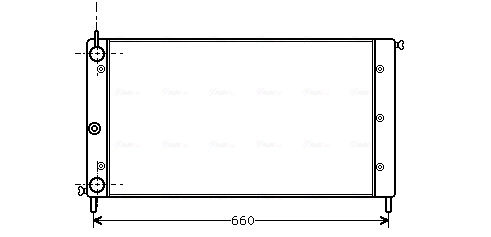 Radiador 7691274 Fiat/Alfa/Lancia