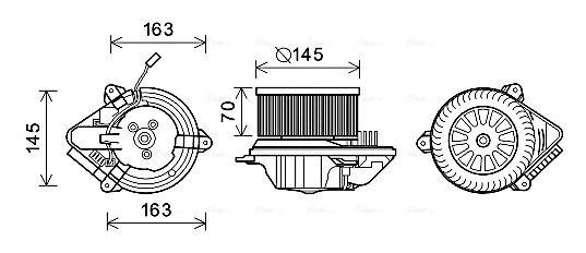 Precio del repuesto Ventilador interior AX  hatchback