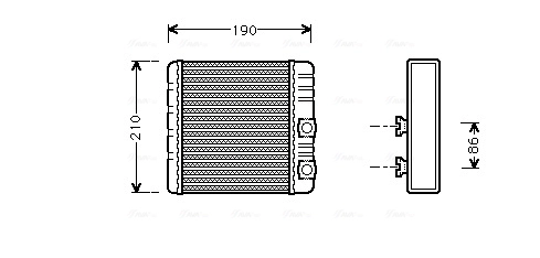 Radiador calefacción para BMW X3 E83