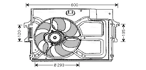 Ventilador del motor para Ford Escort AVL