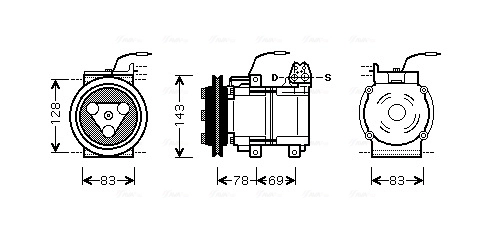 Compresor climatizador Hyundai Galloper  (1997-2003)