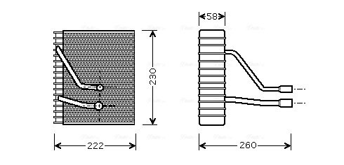 Evaporador para Ford Fiesta V (JH, JD)