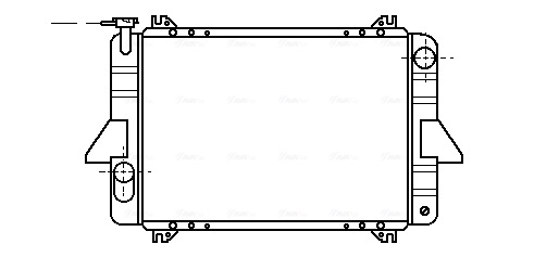 Radiador de água para Nissan Patrol  (K260)