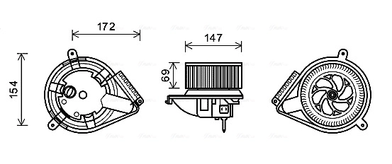 Ventilador habitáculo para Mercedes Sprinter 903