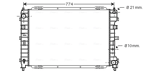 Radiador de água para Ford Maverick II (1N2)