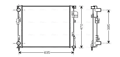 Radiador para Nissan Primastar X83
