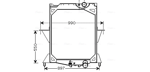 Radiador 733528 VALEO