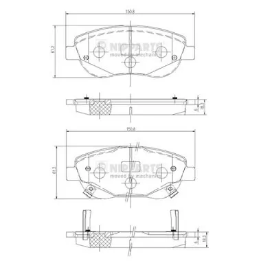 Pastillas delanteras para Toyota Avensis III T27