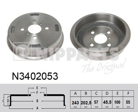 Tambor de freno trasero Toyota Yaris hatchback (P13) (2011 - 2020) precio, desde 33,36 EUR