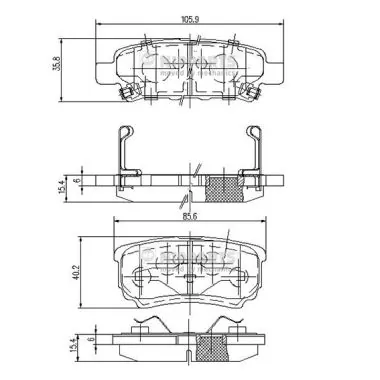 Pastillas traseras de freno Fiat/Alfa/Lancia K05191271AC precio, desde 18,41 EUR