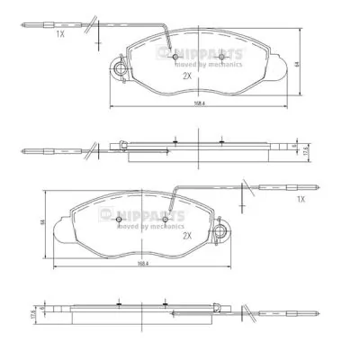 Comprar Pastillas de freno Nissan Cabstar  TL, VL