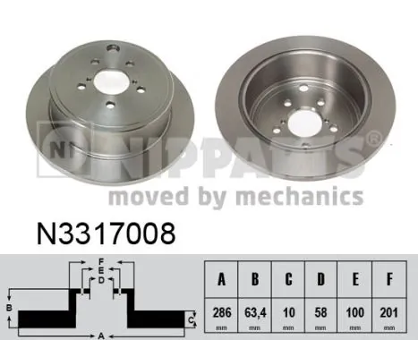 Comprar Disco de freno trasero Subaru Impreza III GR