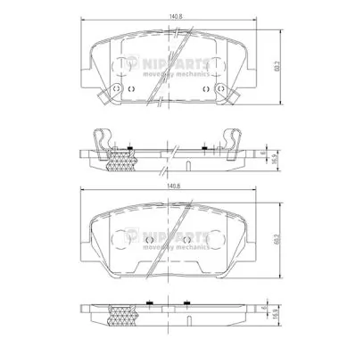 Pastillas delanteras para Tesla Model S  5YJS
