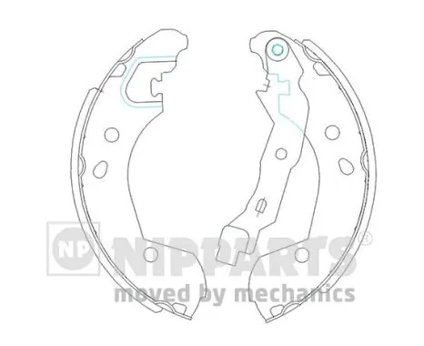 Zapatas de freno traseras Peugeot/Citroen 1611455080