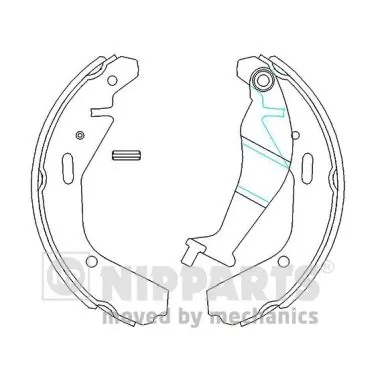 Zapatas de freno traseras Subaru 5320084