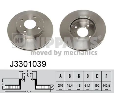 Discos para Nissan Sunny II N13