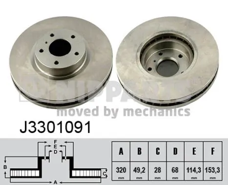Frenos delanteros Nissan Murano SUV (Z50) (2004 - 2008) precio, desde 54,50 EUR