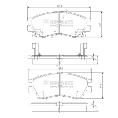 Pastillas delanteras para Mitsubishi Galant VI E3A