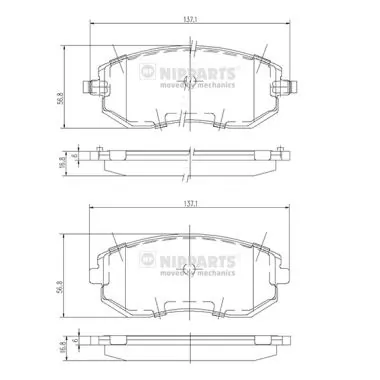 26296FE081 Honda Pastillas delanteras