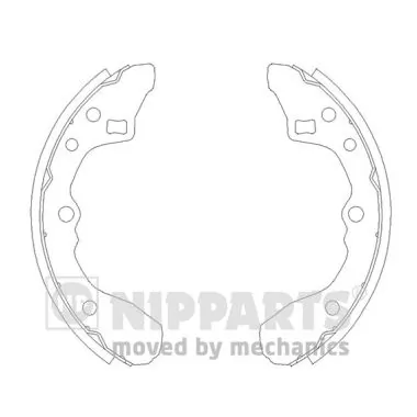Zapatas de freno traseras Mazda 323 II ()