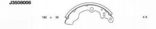 Zapatas de freno traseras para Suzuki Alto II (EC)