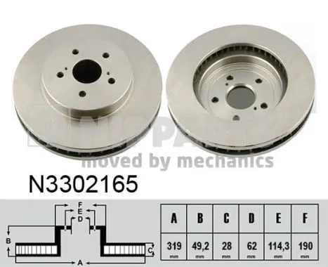 Frenos delanteros Lexus RX 300/330/350/400H SUV (U3) (2003 - 2008) precio, desde 51,27 EUR