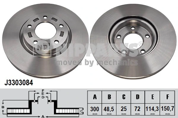  Disco de freno Mazda 5 2