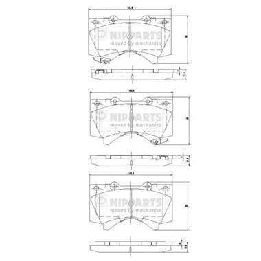  Pastillas de freno Toyota Land Cruiser 