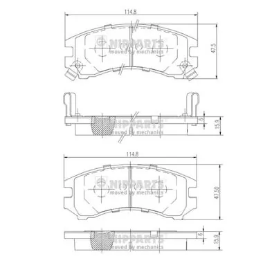 Pastillas freno delanteras Nissan Sunny II sedán (N13) (1986 - 1991) precio, desde 18,74 EUR