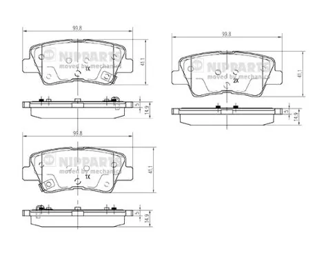 Comprar Pastillas de freno traseras Hyundai I20 ACTIVE IB, GB