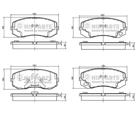 Pastillas freno delanteras Nissan/Infiniti MK528946 precio, desde 47,09 EUR