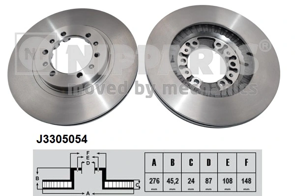 Disco de freno DF917 Trusting