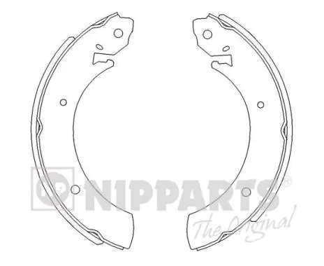 Zapatas de freno SA072PO Hyundai/Kia