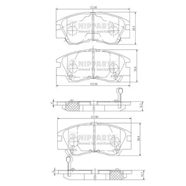 Pastillas freno delanteras Mitsubishi Pajero I SUV (L04G, L14G) (1982 - 1991) precio, desde 23,44 EUR