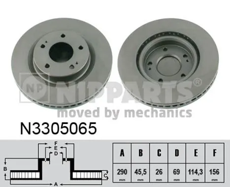 Frenos delanteros Mitsubishi Grandis monovolumen (NAW) (2004 - 2010) precio, desde 53,72 EUR