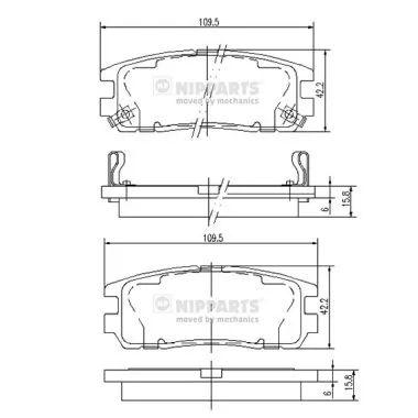9192180 General Motors Pastillas freno traseras