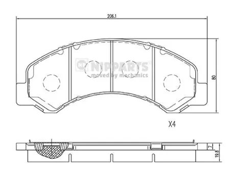 Pastillas freno delanteras Isuzu 4106089TC1 precio, desde 53,37 EUR