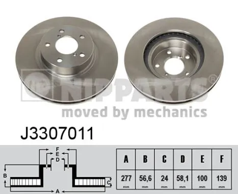  Disco de freno Subaru Outback 3