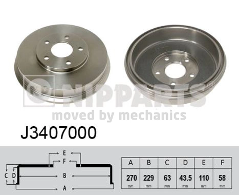 Comprar Tambor de freno trasero Subaru Impreza I GF