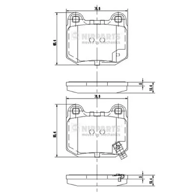 Comprar 26696FG000 Ford Pastillas de freno traseras