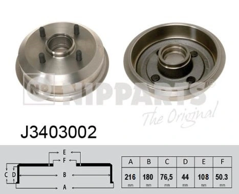 Tambor de freno trasero Mazda 1E0026251 precio, desde 45,34 EUR