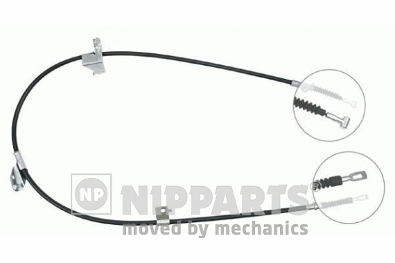 Cable de freno de mano trasero derecho AS6081 HELLA